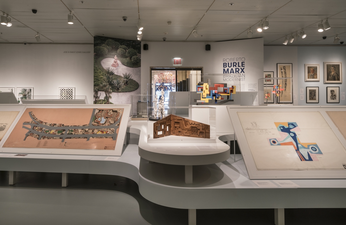Installation view of the exhibition 'Roberto Burle Marx: Brazilian Modernist,' May 6–September 18, 2016. The Jewish Museum, NY. Photo by David Heald.